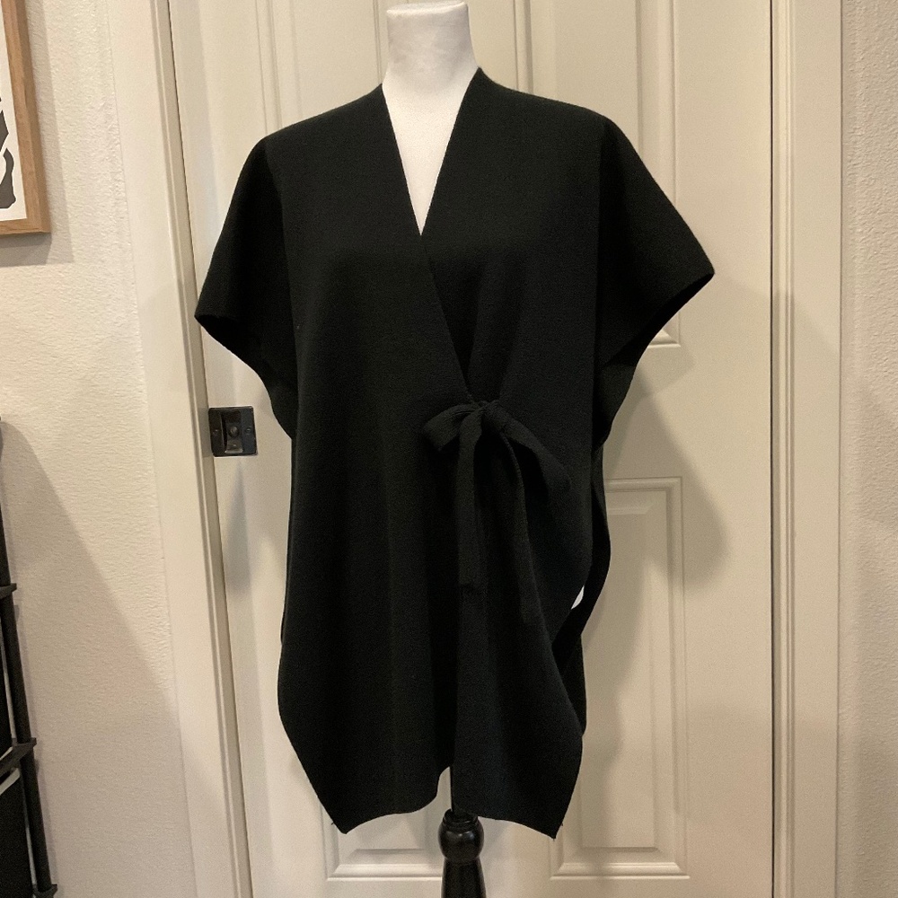 Loft Wrap Black Knit Size Extra Small/ Small